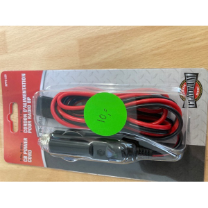 Sigaretten plug met VOEDINGSKABEL TX 3 PIN 10 AMPÈRE